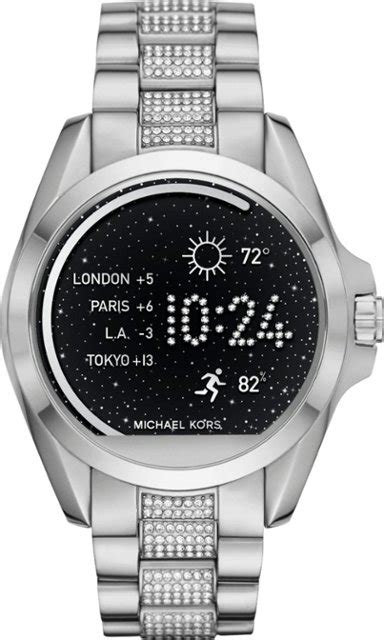 michael kors uhr smartwatch bradshaw silber|michael kors smartwatch watch faces.